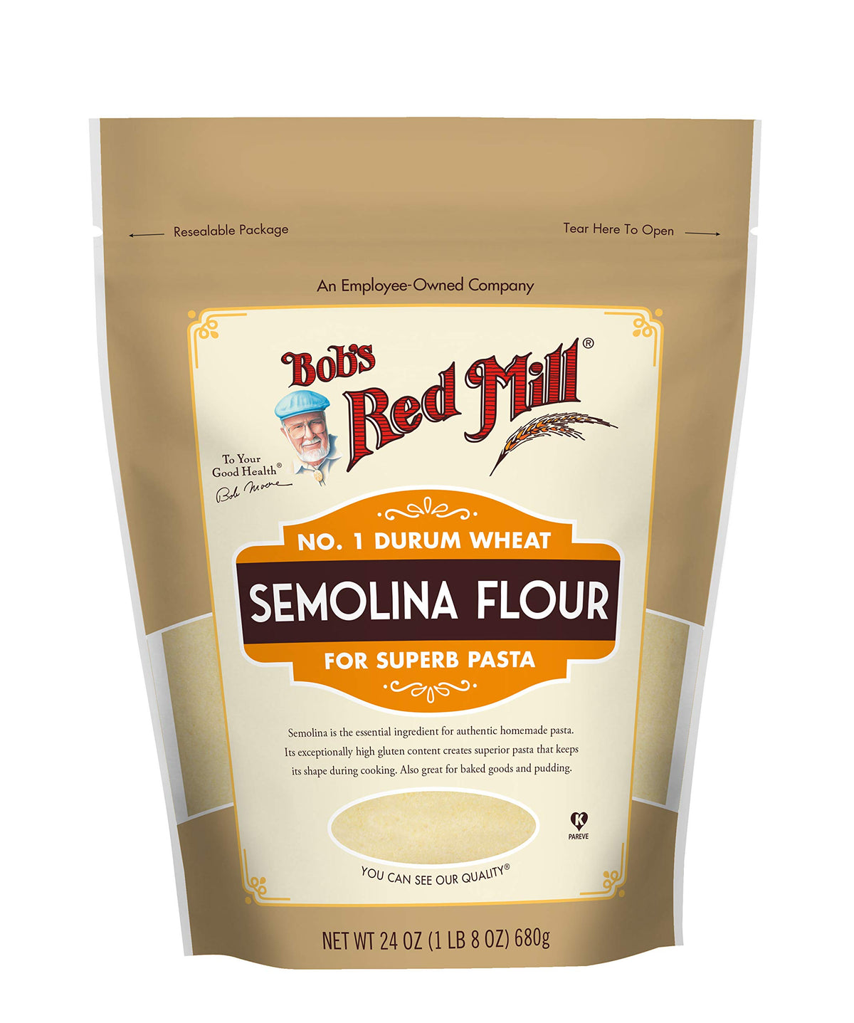 Bob'S Red Mill, Semolina Flour, 1.5 Lb