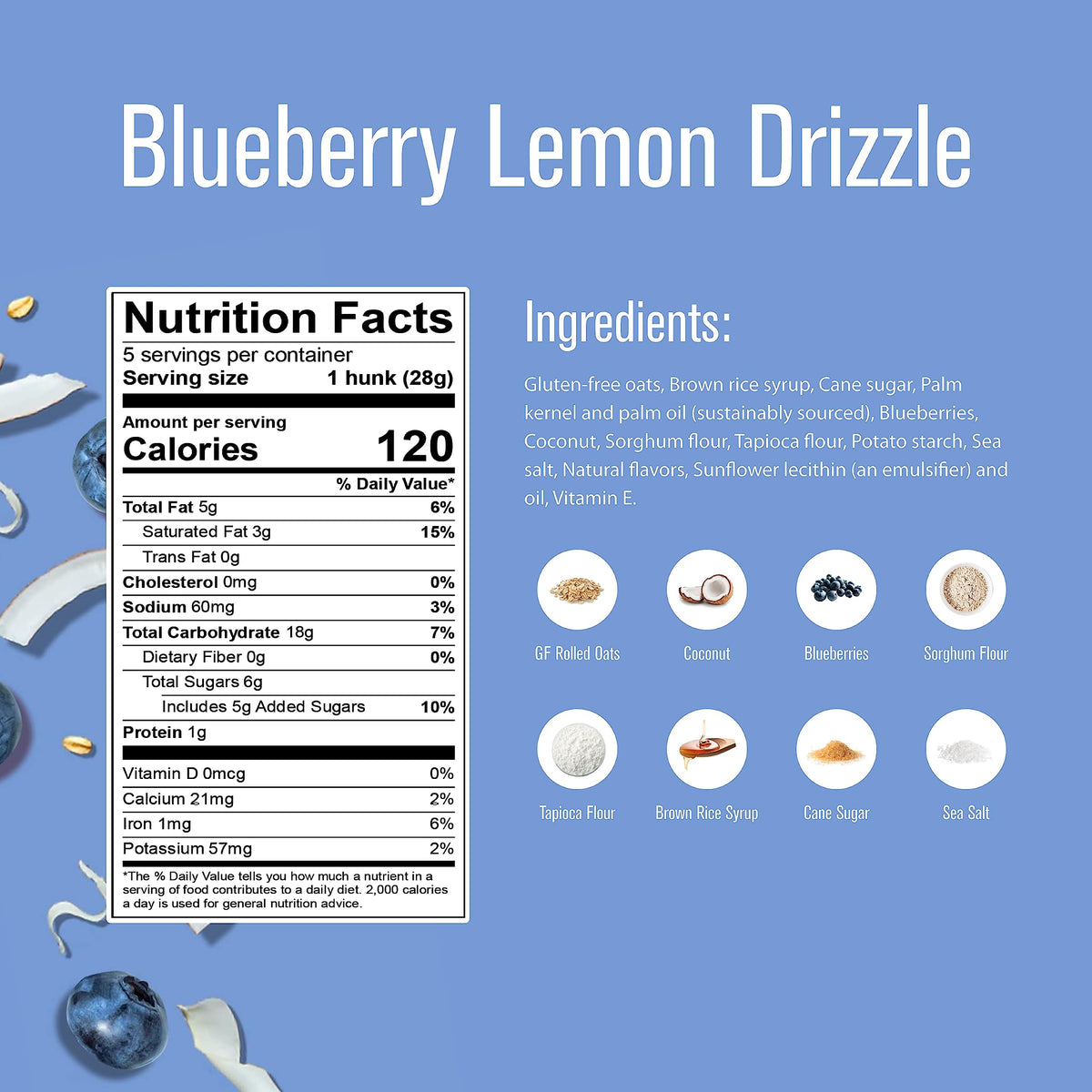 Heavenly Hunks Blueberry Lemon Drizzle - 5Oz Bag