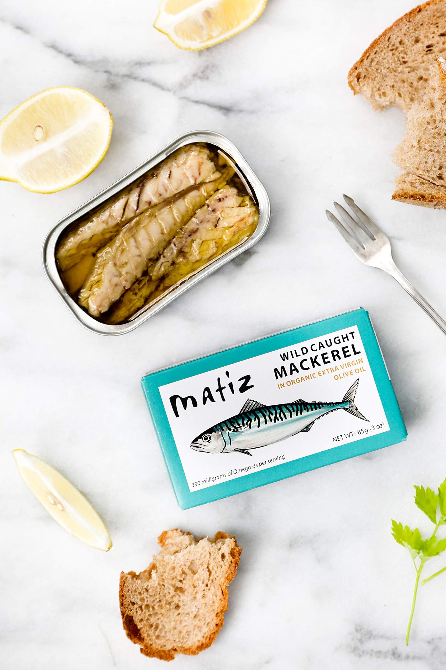 Matiz Mackerel in Extra Virgin Olive Oil, 3 Ounces, Wild Caught Spanish Fish