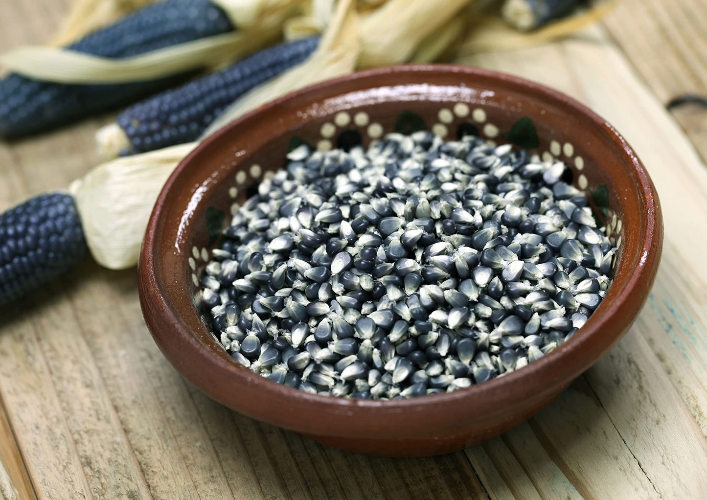 Organic Blue Corn Kernels, 5 Pounds - Non-Gmo, Whole Dried Kernels, Vegan, Bulk. Cereal Grain. Good Source Of Vitamin B6, Phosph