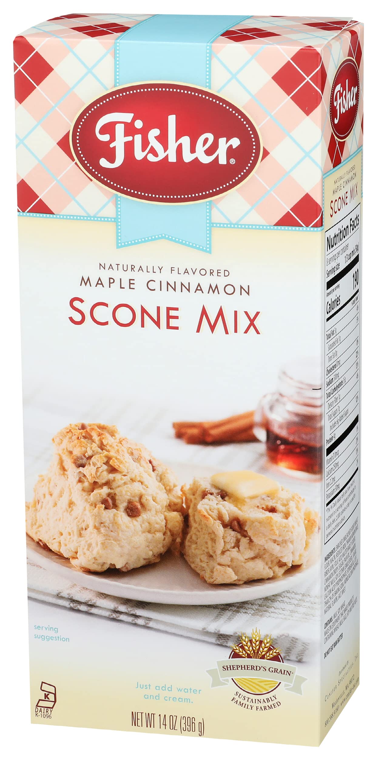 Fisher Scone Mix, Maple Cinnamon, 14 Oz (Pack Of 1)