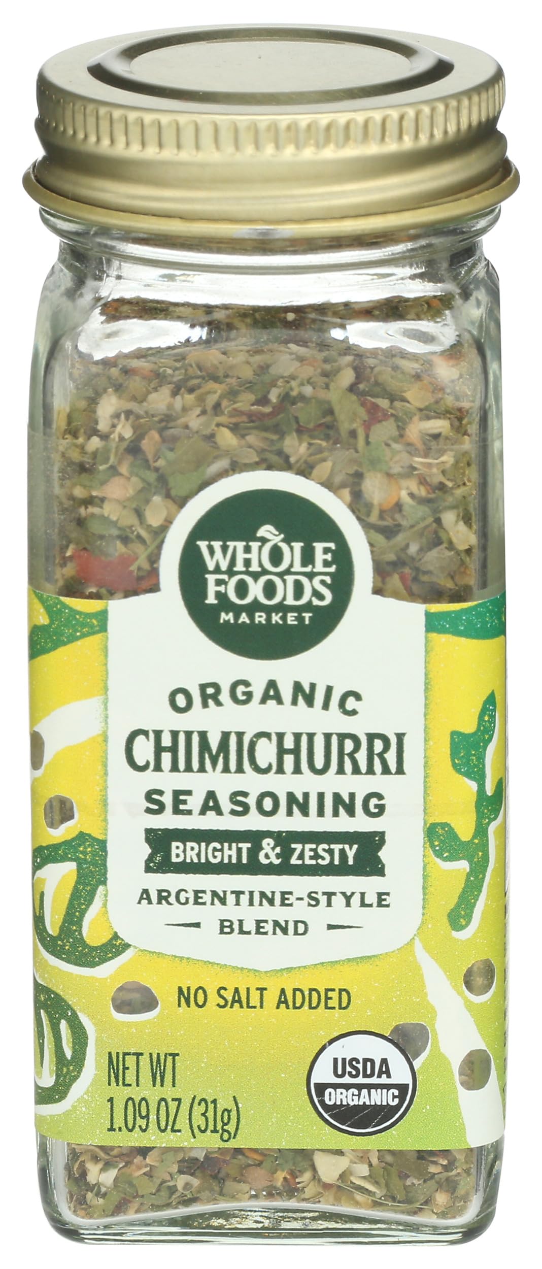 Whole Foods Market Organic Chimichurri Seasoning, 1.09 oz, Pack of 1