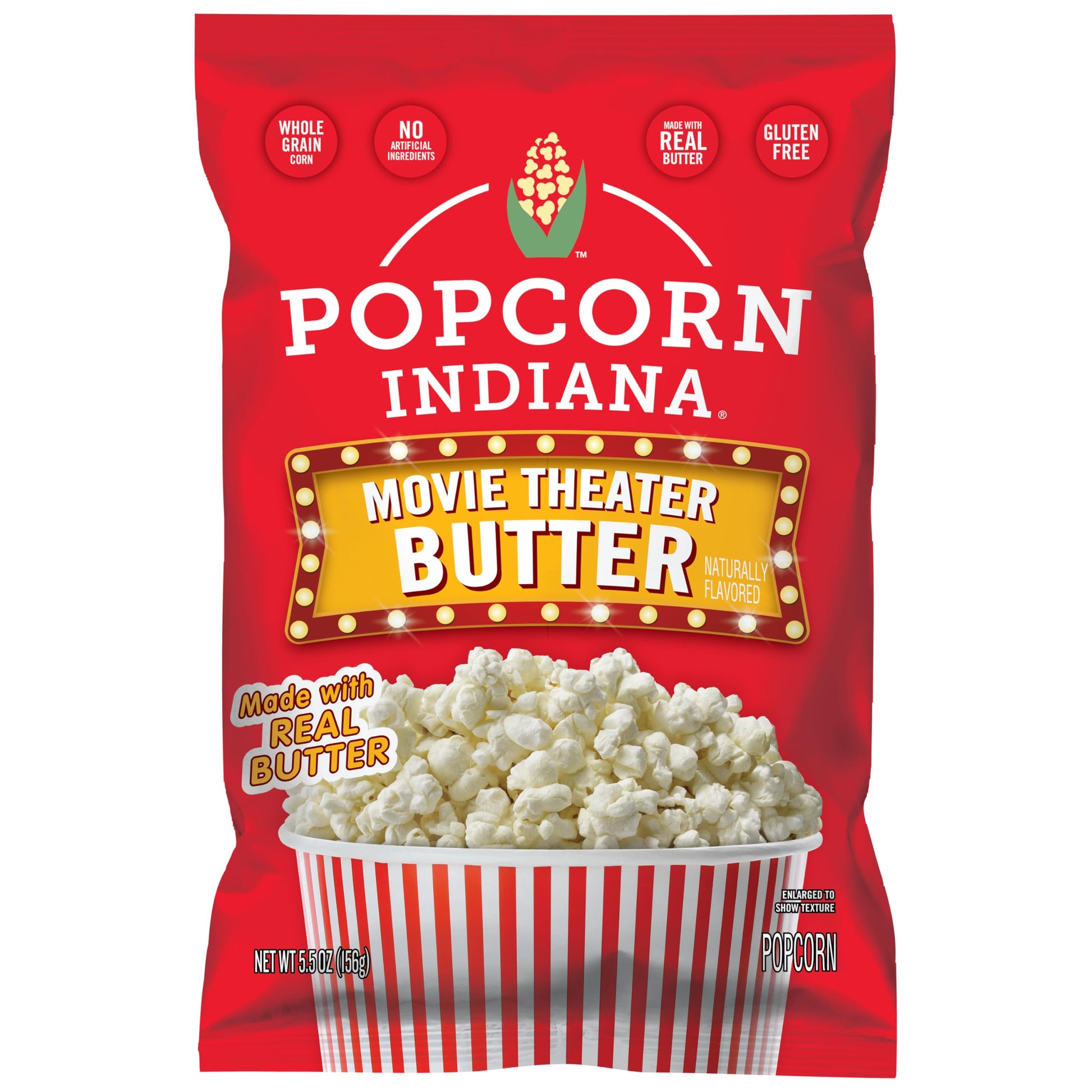 Popcorn Indiana Movie Theater Butter - Family Pack - 4.75 Oz (Pack of 12)