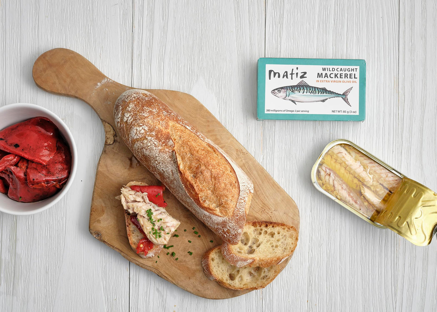 Matiz Mackerel in Extra Virgin Olive Oil, 3 Ounce (Pack of 5), Wild Caught Spanish Fish