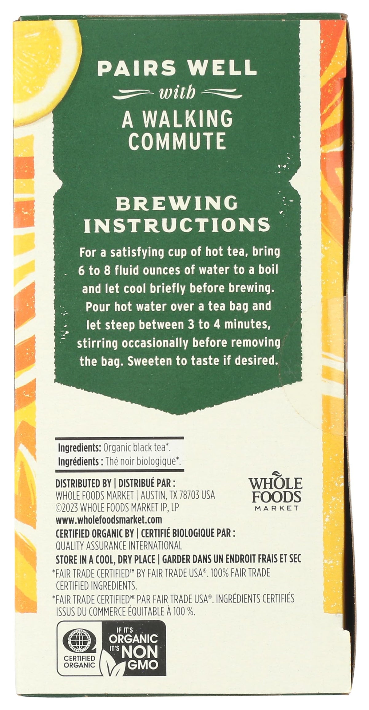Whole Foods Market, Tea Black Breakfast Blend Organic, 20 Count
