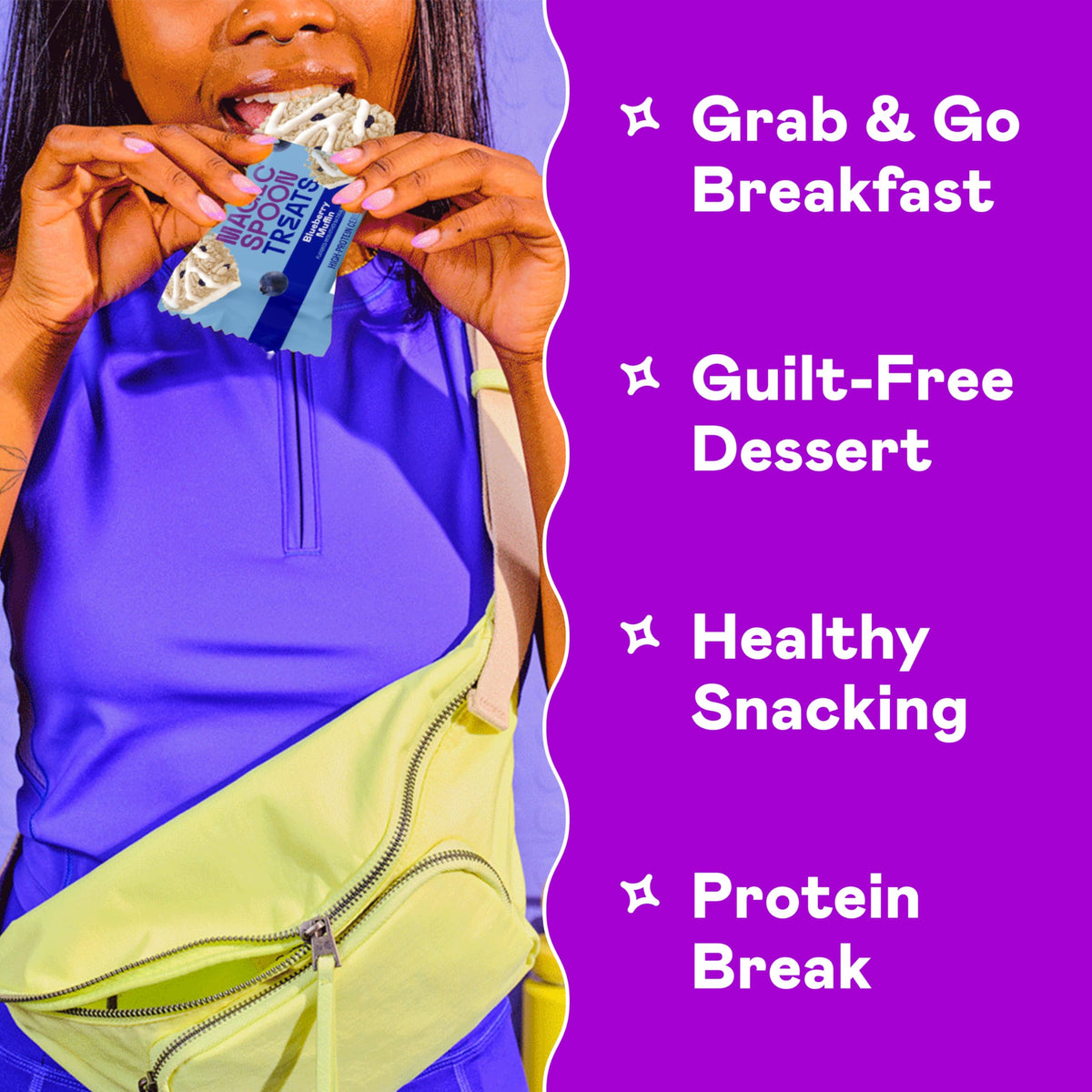 Magic Spoon High Protein Keto Snack Bars - Blueberry Muffin, 2 Pack, Gluten Free, Low Carb, Low Sugar