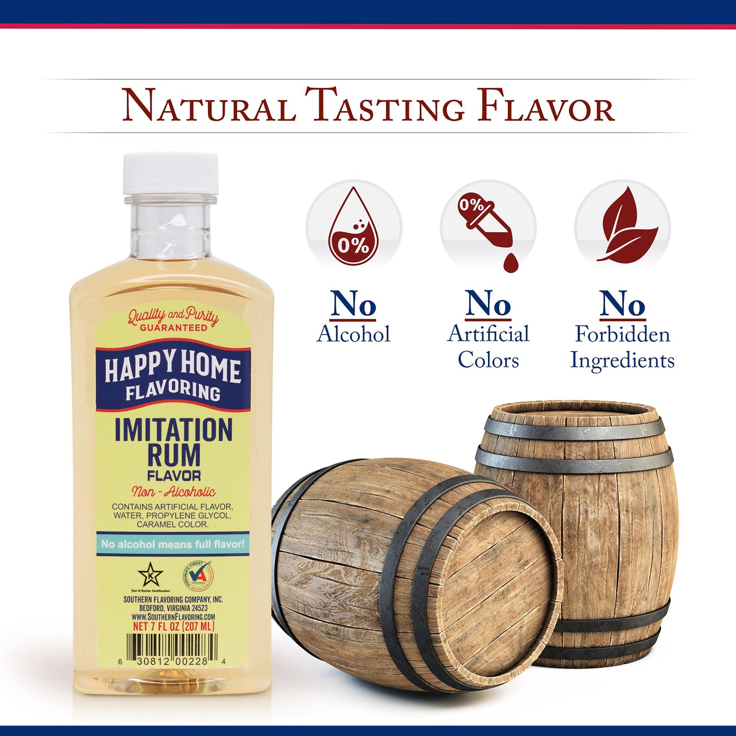 Happy Home compatible with spirit-inspired flavor Flavoring, Non-  ic, 7 oz., Certified Kosher, F228F