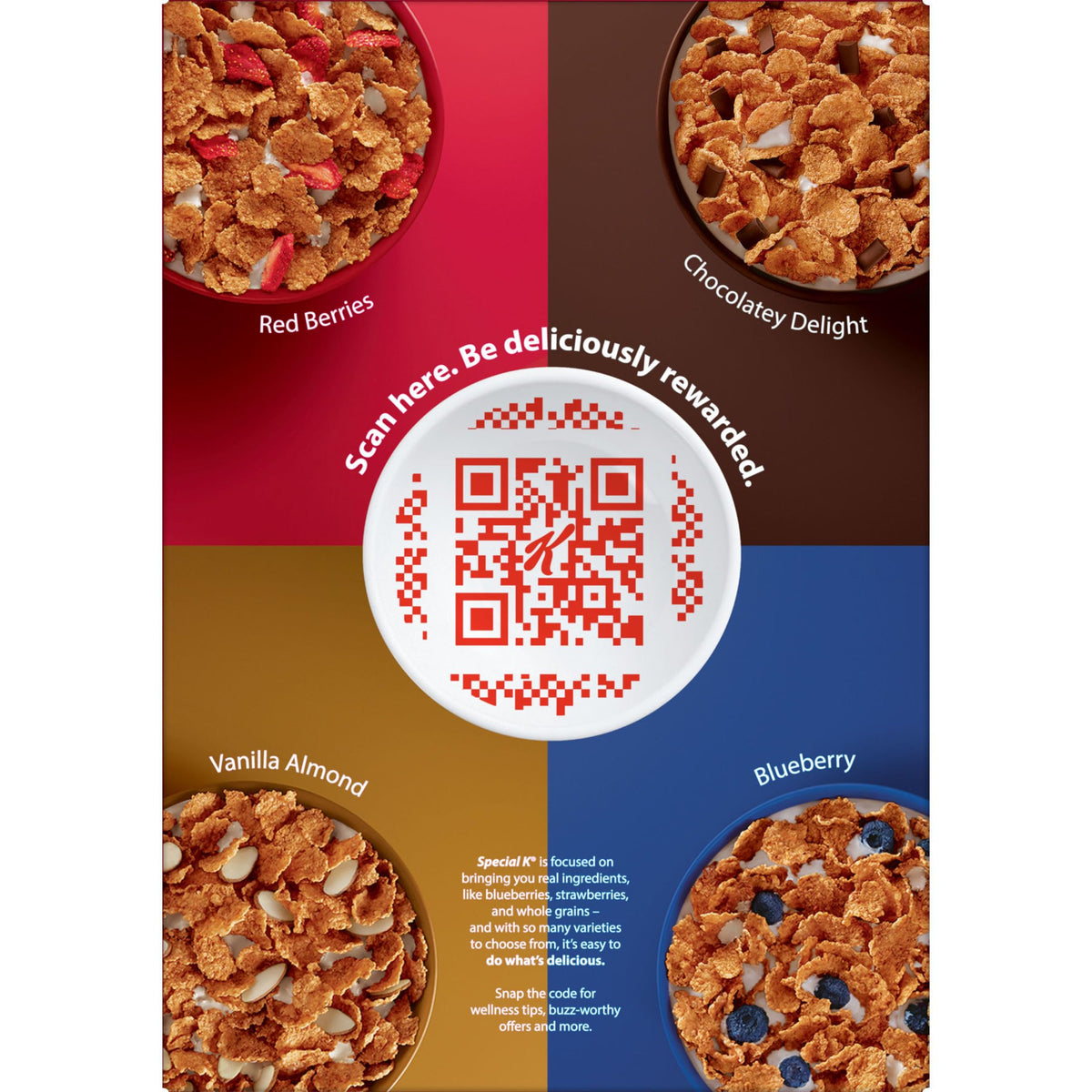 Kelloggs Special K Breakfast Cereal, Fiber Cereal, Family Breakfast, Red Berries, 11.4oz Box (1 Box)
