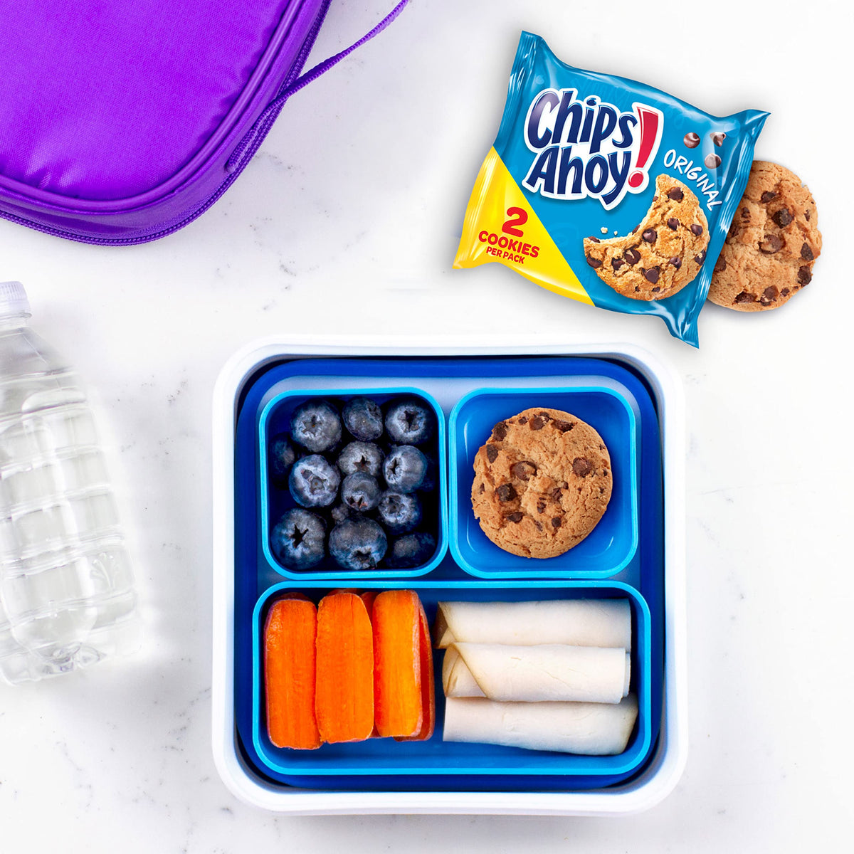 Chips Ahoy! Original Chocolate Chip Cookies, 72 Snack Packs (2 Cookies Per Pack, 4 Boxes)