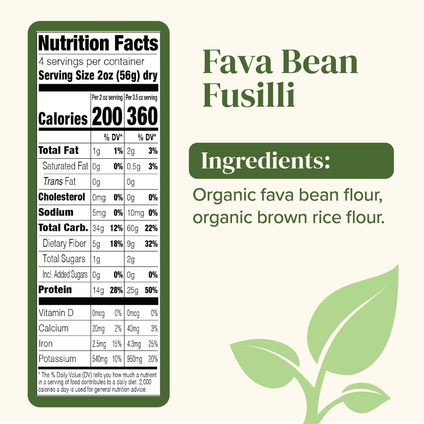 Ec Fava Bean Fusilli ( 6 X 8 Oz   )