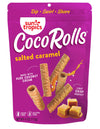 Sun Tropics Cocorolls Salted Caramel, Gluten Free, Dairy Free, Snack-Crisp Rolled Wafer Made With Pure Coconut Cream, 6 Count