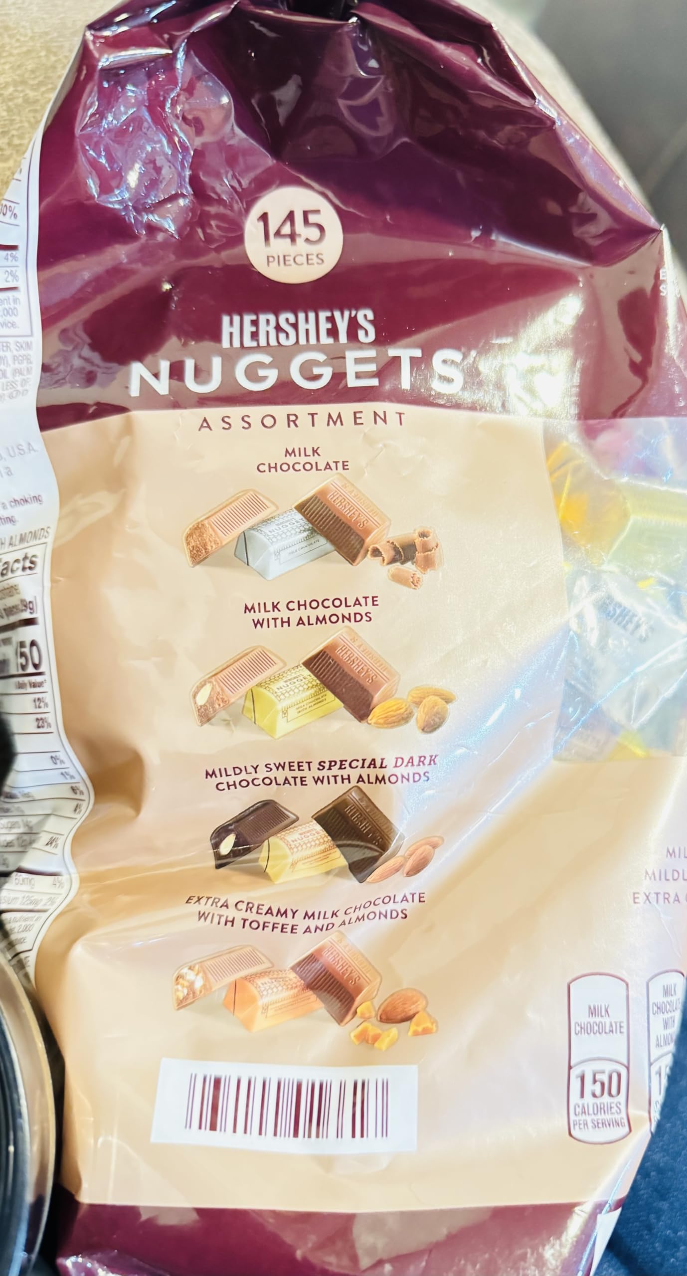 Hersheys Nuggets Chocolate-Assortment 145pcs -52 Oz Bag