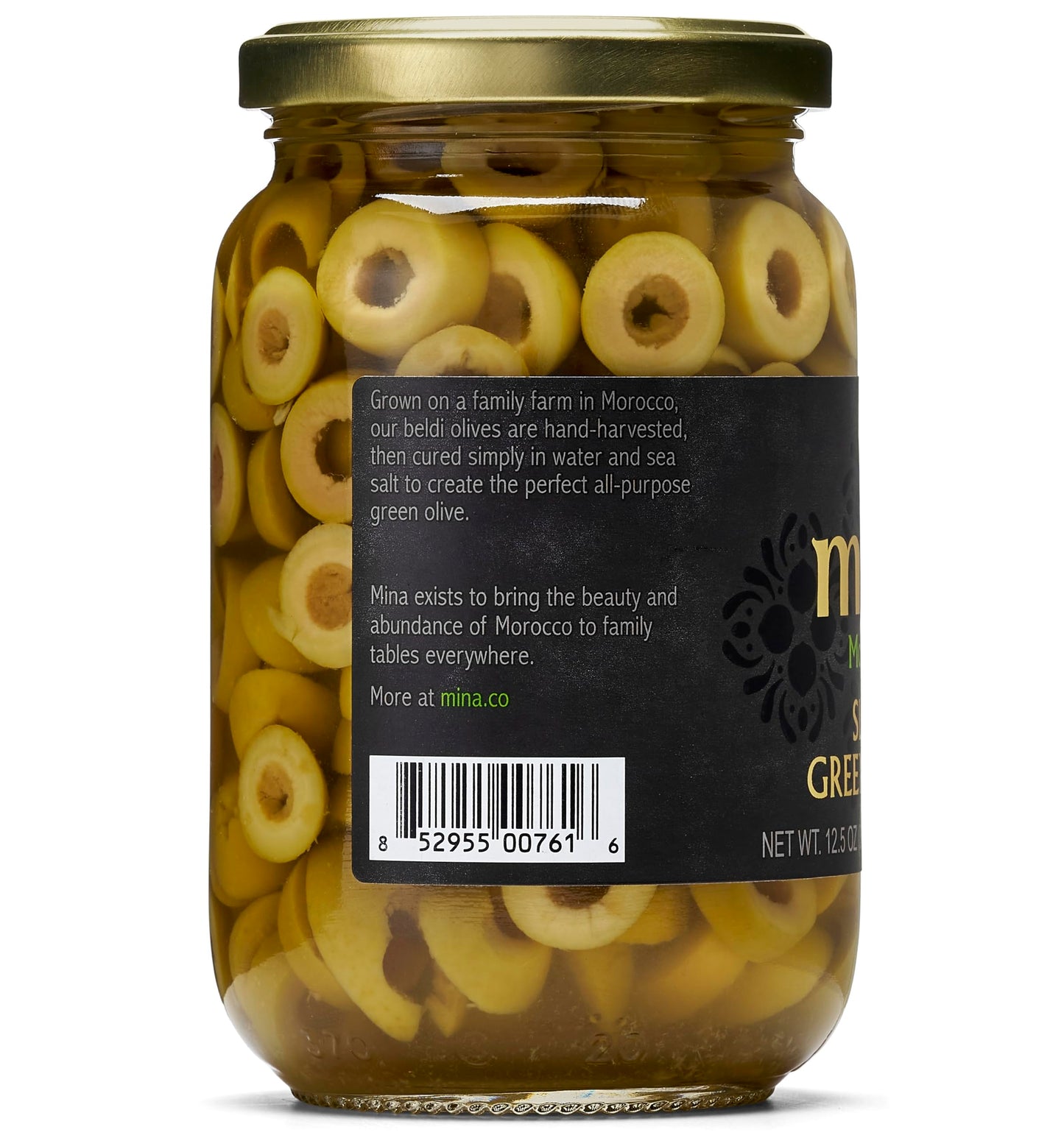 Mina Sliced Green Olives - Green Olives for Garnishing and Savory Purposes