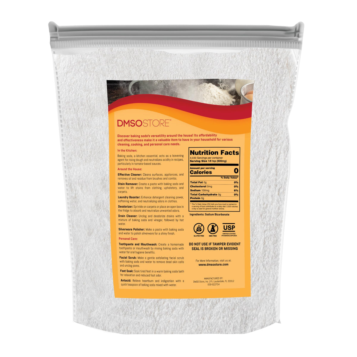 Baking Soda 5 Lbs. Pure Sodium Bicarbonate Versatile Kitchen Essential For Baking, Cleaning, And More! Perfect For Cooking, Deod