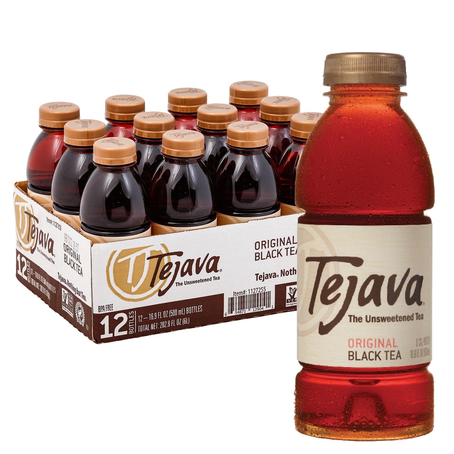 Tejava Original Black Tea Bottle - 12 / Carton