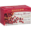 Bigelow Tea Cranberry Harvest Herbal Tea, Caffeine Free, 18 Count (Pack of 6)