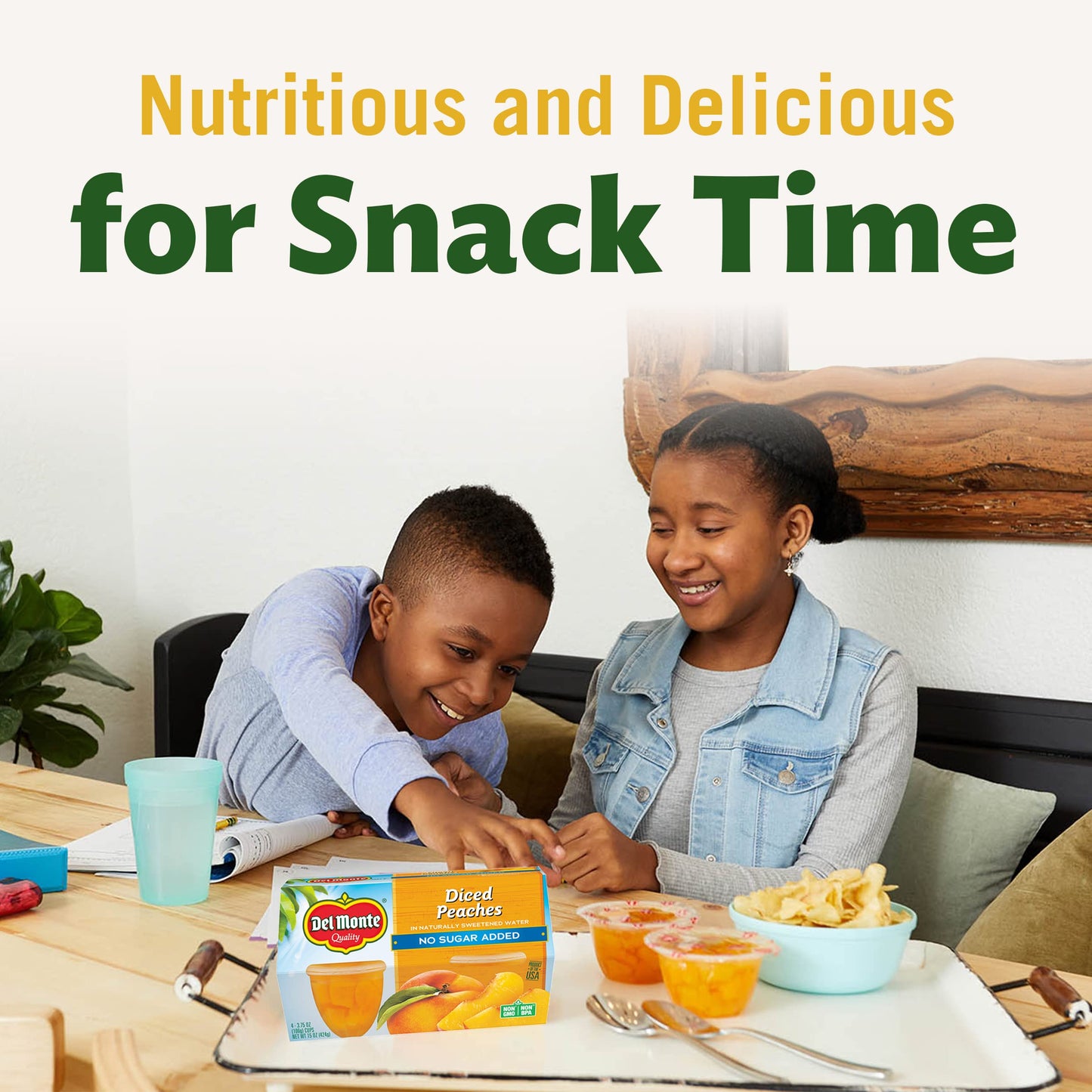 Del Monte FRUIT CUP Snacks, No Sugar Added, 12-Pack, 4 oz Variety Pack