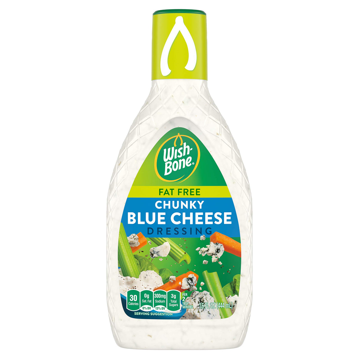 Wish-Bone Fat Free Chunky Blue Cheese Salad Dressing, 15 Fl Oz