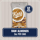 Kars Nuts Raw Almonds, 3 oz Individual Snack Packs - Bulk Pack of 12, Gluten-Free Snacks