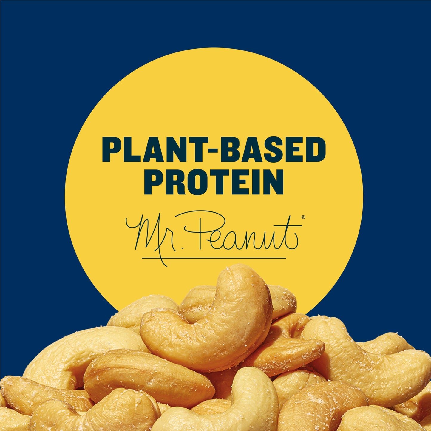 PLANTERS Deluxe Salted Whole Cashews, Roasted Snack, 33oz Container