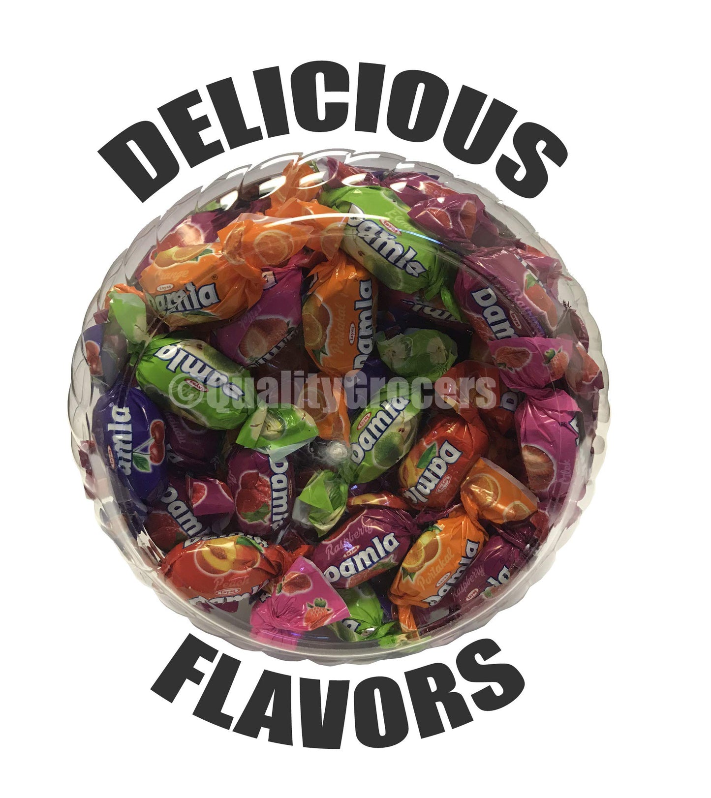 Damla Assorted Soft Candy Center Filled Fruit Chew 850 gram, 29.98 ounce