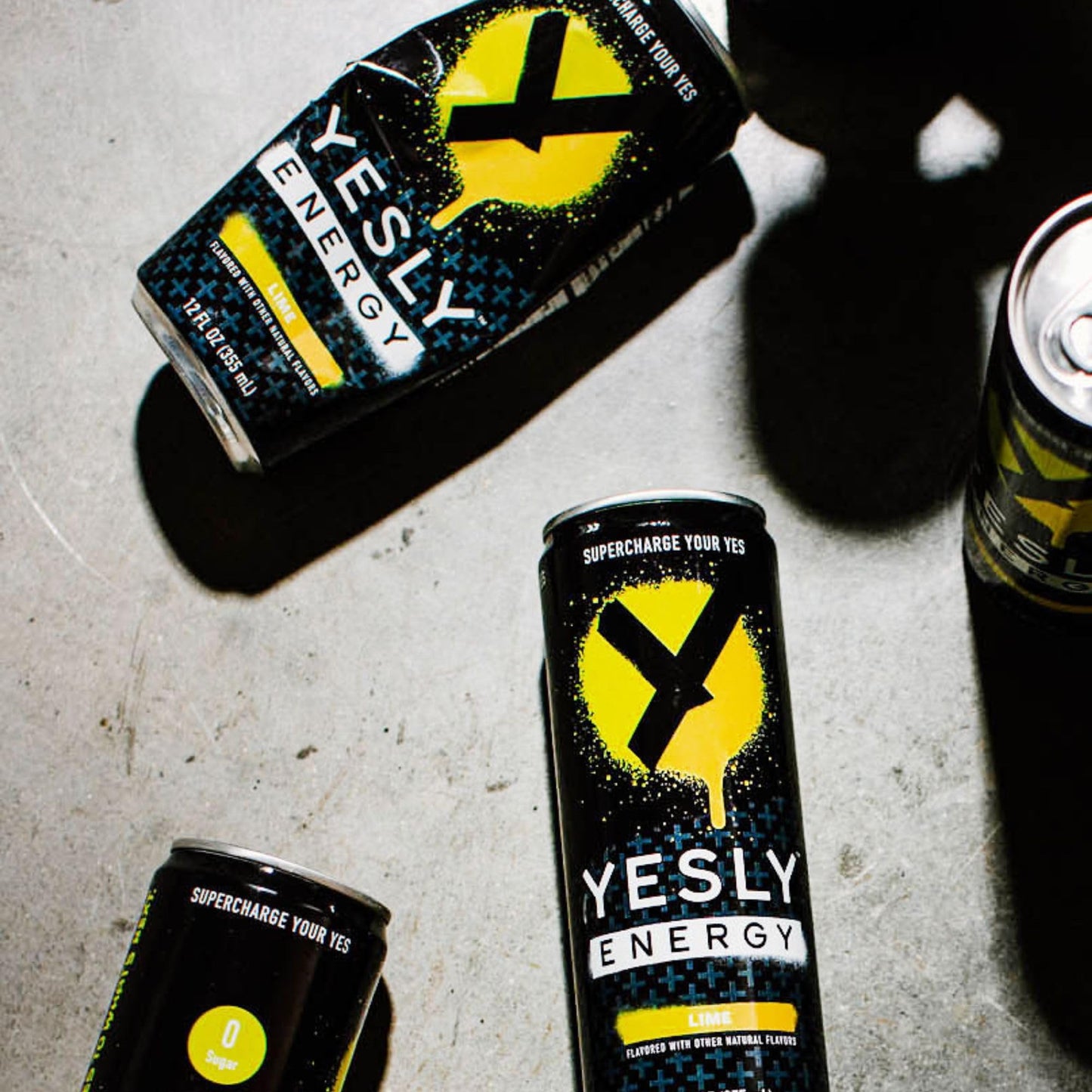 Yesly Energy Drink  Lime  Naturally Flavored Sparkling Energy Drink With Electrolytes  Magnesium  Potassium  Vitamin C  B6 & B12  Natural Caffeine From Green Tea  Zero Sugar  12 Fl Oz Cans  12 Pack