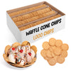 Rooted In Rare Waffle Cone Chips - Round Crispy Waffle Cookies - 9 lbs Bulk Pack - Brown