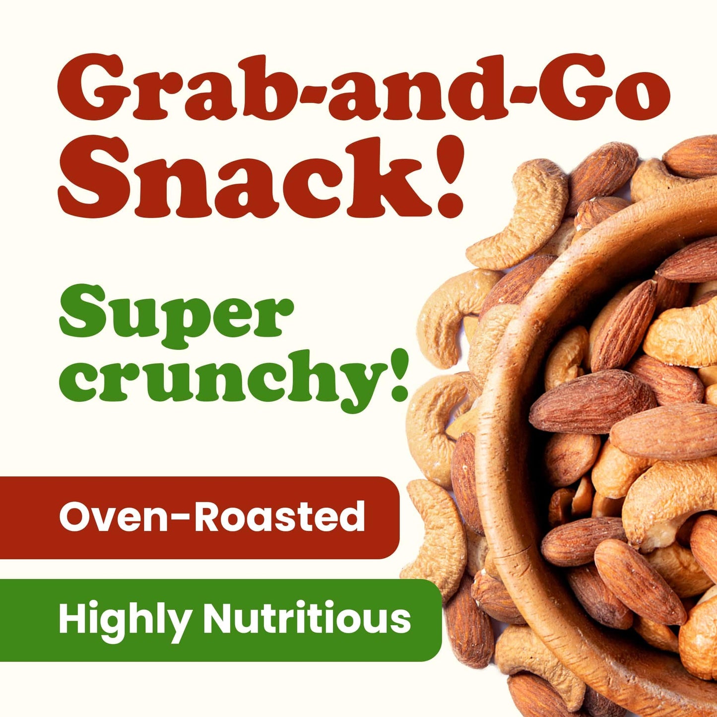 Food to Live Organic Dry Roasted Almonds and Cashews Mix, 8 Pounds - Unsalted Oven Roasted Nuts, Non-GMO, Protein Rich Trail Mix