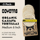 Coyotas Organic Cassava Tortillas - Grain-Free, Gluten-Free, Vegan, Paleo, Medium 6 Inch, 24 Tortillas Total (3 Packs)