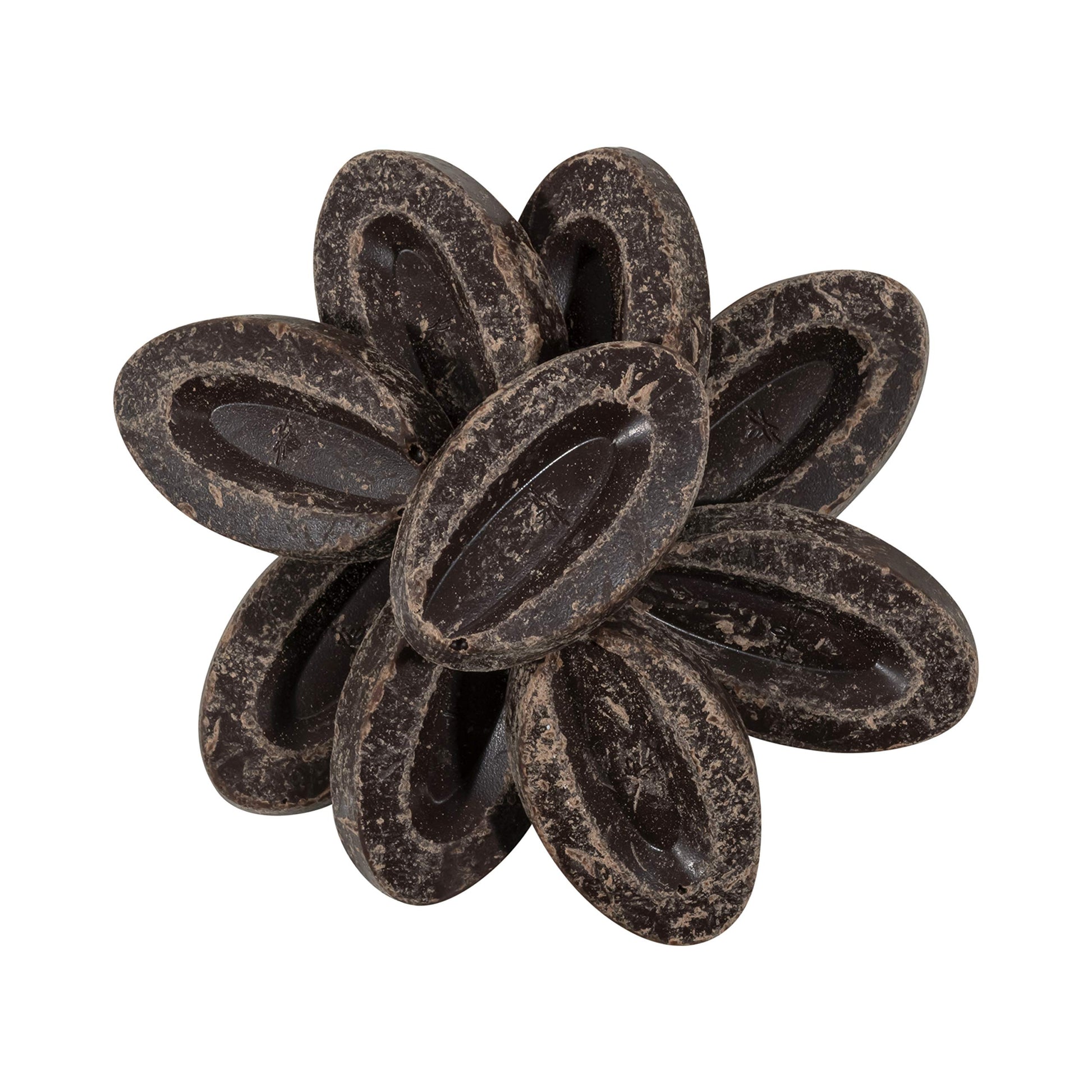 Valrhona 4653 Guanaja 70% Dark Chocolate Baking Feves from OliveNation, Intense Bittersweet Cacao Flavor - 1/2 lb
