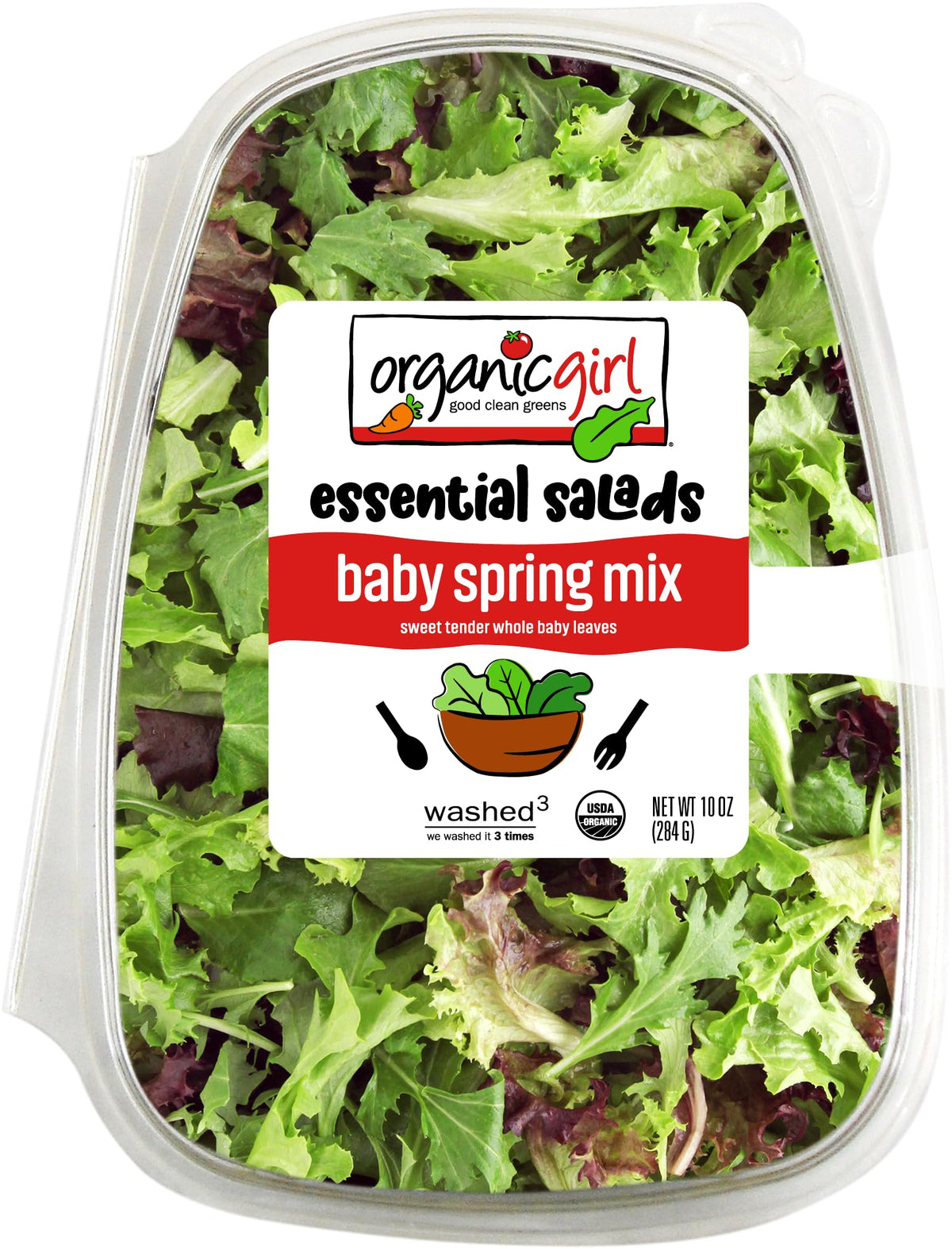 Organicgirl Baby Spring Greens Mix, 10 Oz