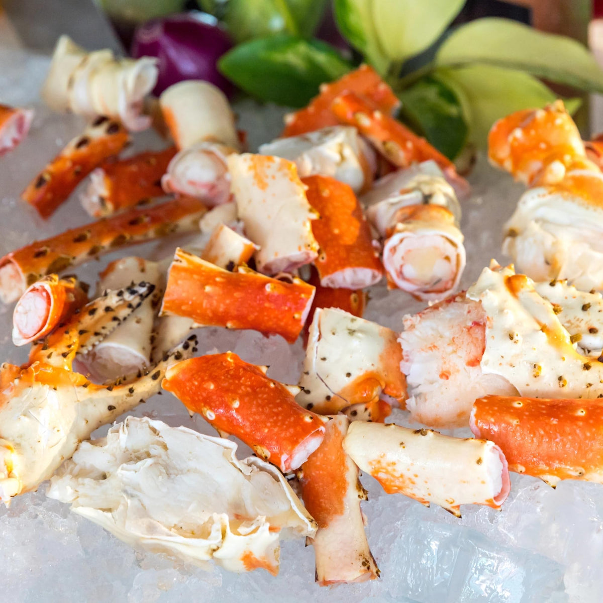 Today Gourmet Foods of NC - Giant Alaskan Red King Crab Broken Pieces (Knuckles, Claws, Legs) - 6 Pounds (3-2lb Packages)
