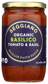 SEGGIANO Organic Basilico Pasta Sauce, 24 OZ