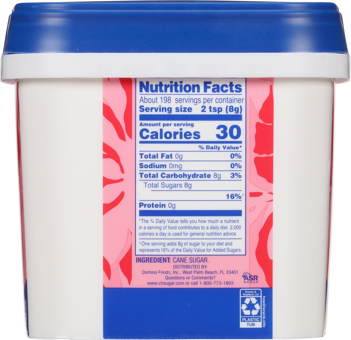 C&H Granulated Sugar  3.5 lb Easy-Baking Tub (Pack of 2) - Ideal for Family Baking  Desserts  and Everyday Sweetening - Includes Bonus Recipe Card