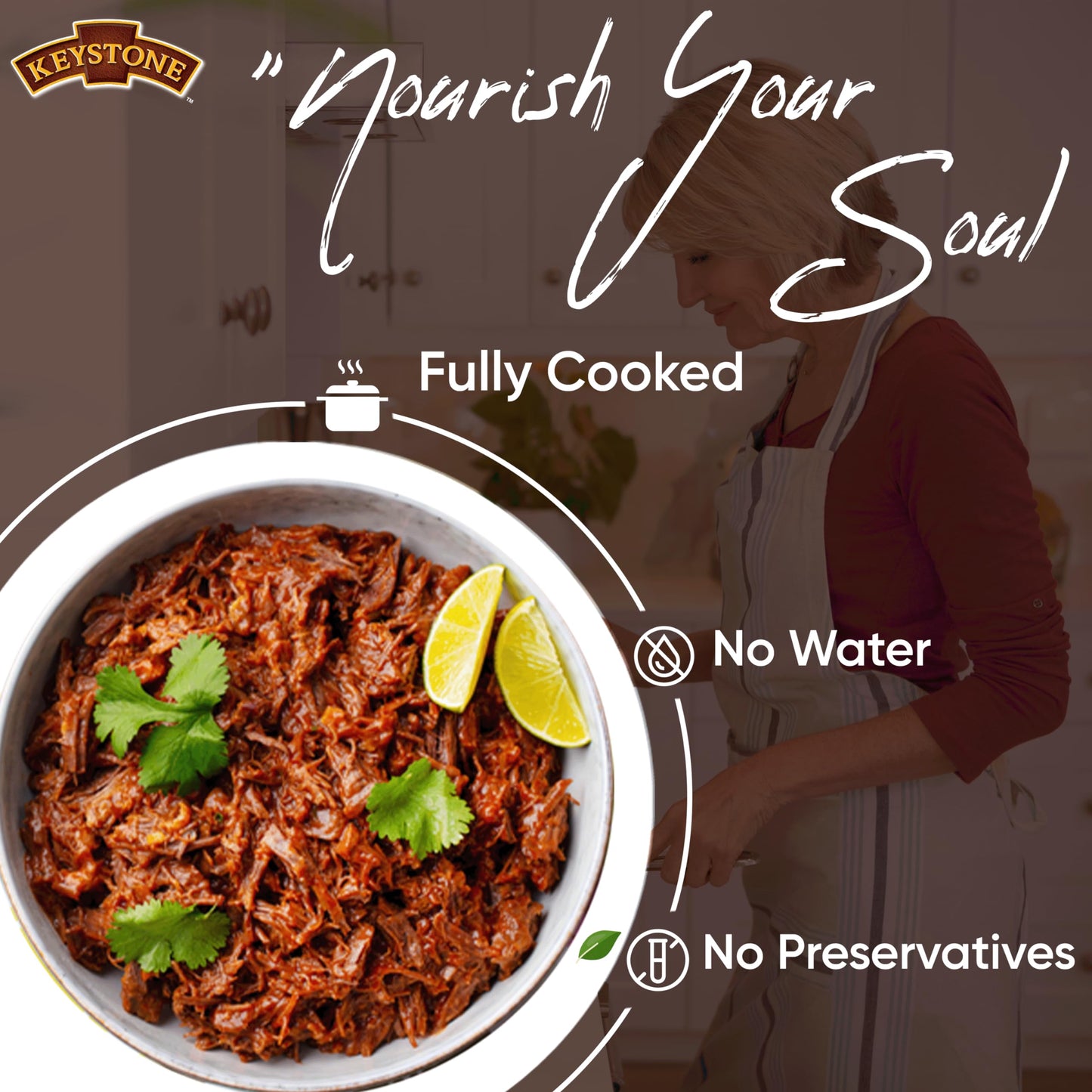 Keystone Meats All Natural Canned Beef 28 Ounce Long Term Shelf Life Emergency Survival Food Canned Meat | Fully Cooked Ready To Eat Family Pack Of 1