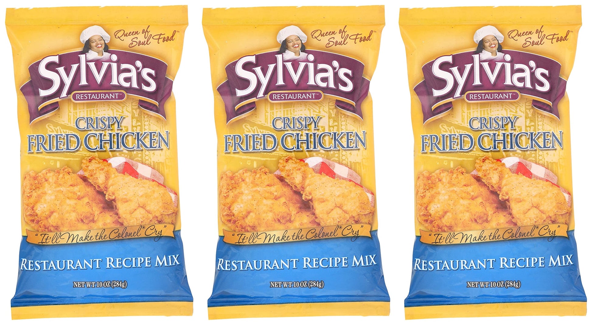 Sylvia'S Crispy Fried Chicken Mix, 10-Ounce Packages (Pack Of 3)