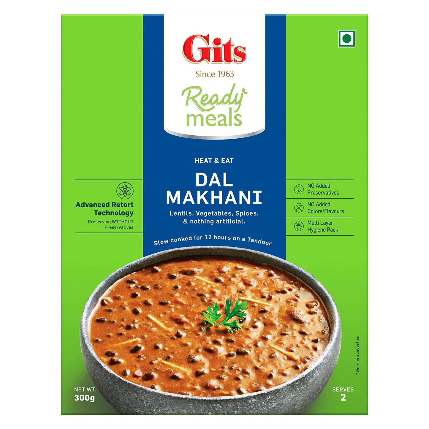 Gits Ready To Eat Dal Makhani 900G (Pack Of 3 X 300G Each)