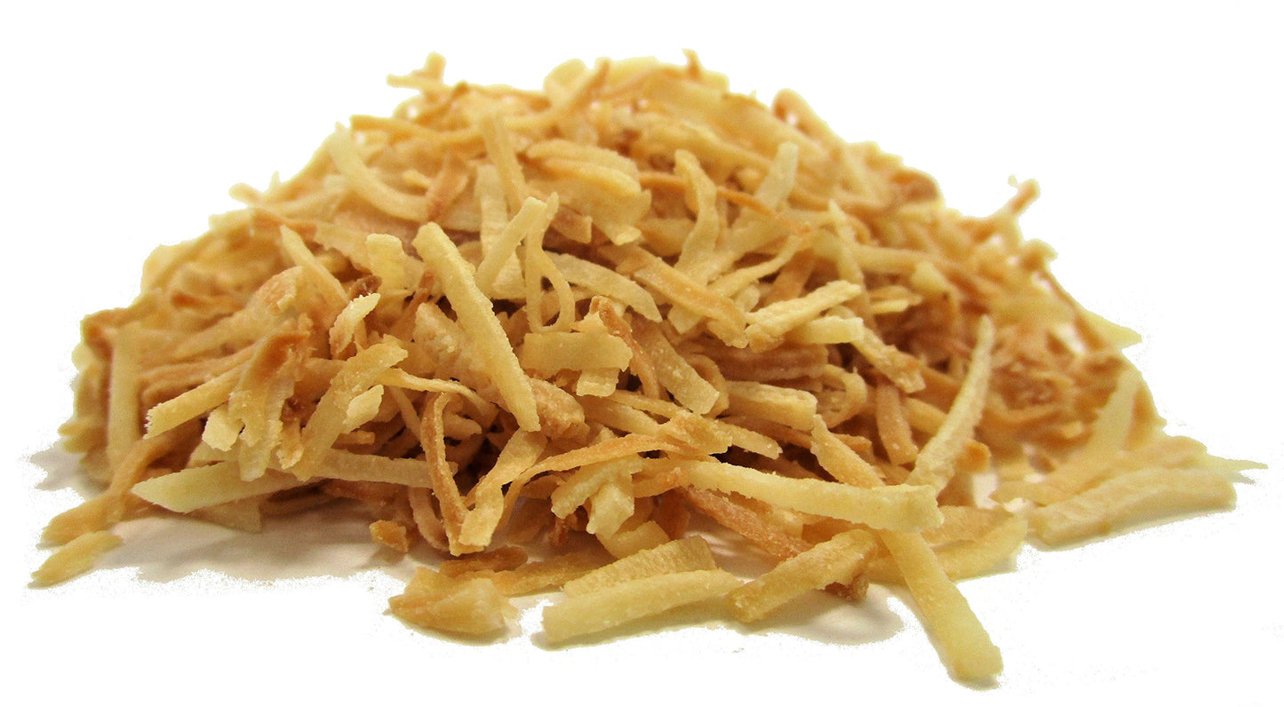 Gourmet Toasted Unsweetened Coconut Fancy Shred Flakes By It'S Delish -10 Lbs Bulk Bag - Creative Snacks Favorite Food Crunch -