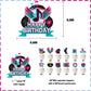 GLURUITE 49pcs Music Cake Toppers Set - Musical Birthday Party Decorations, Bright Colors, Model WENHU-0001, Paper Material