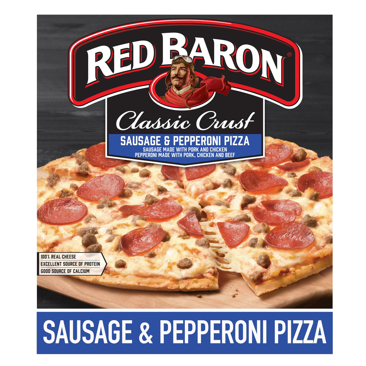 Red Baron Classic Crust Sausage & Pepperoni Pizza , 21.95 Ounce