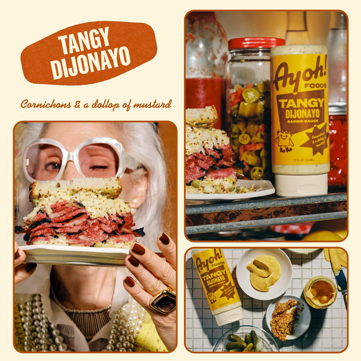 AYOH Foods Mayo Gone Wild - Tangy Dijonayo, Easy to Squeeze, 2 Pack