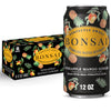 Bonsai Mango Pineapple Ginger Sweetened Sparkling Water, 12 fl oz cans, 8 pack
