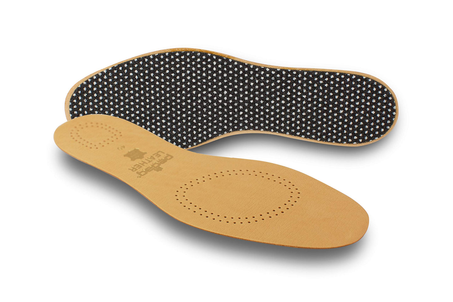 Pedag Leather Insole With Sweat Wicking Carbon Layer, Handmade In Germany, Fits Pumps And Dress Shoes, Tan, Us W10 M7 / Eu 40