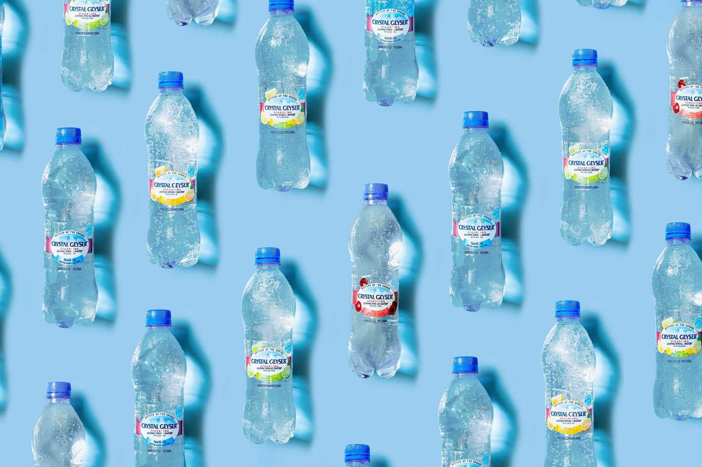 Crystal Geyser Sparkling Lime Alpine Natural Spring Water, 24-Pack, 16.9oz Bottles, Zero Calories and No Sweeteners, Naturally F