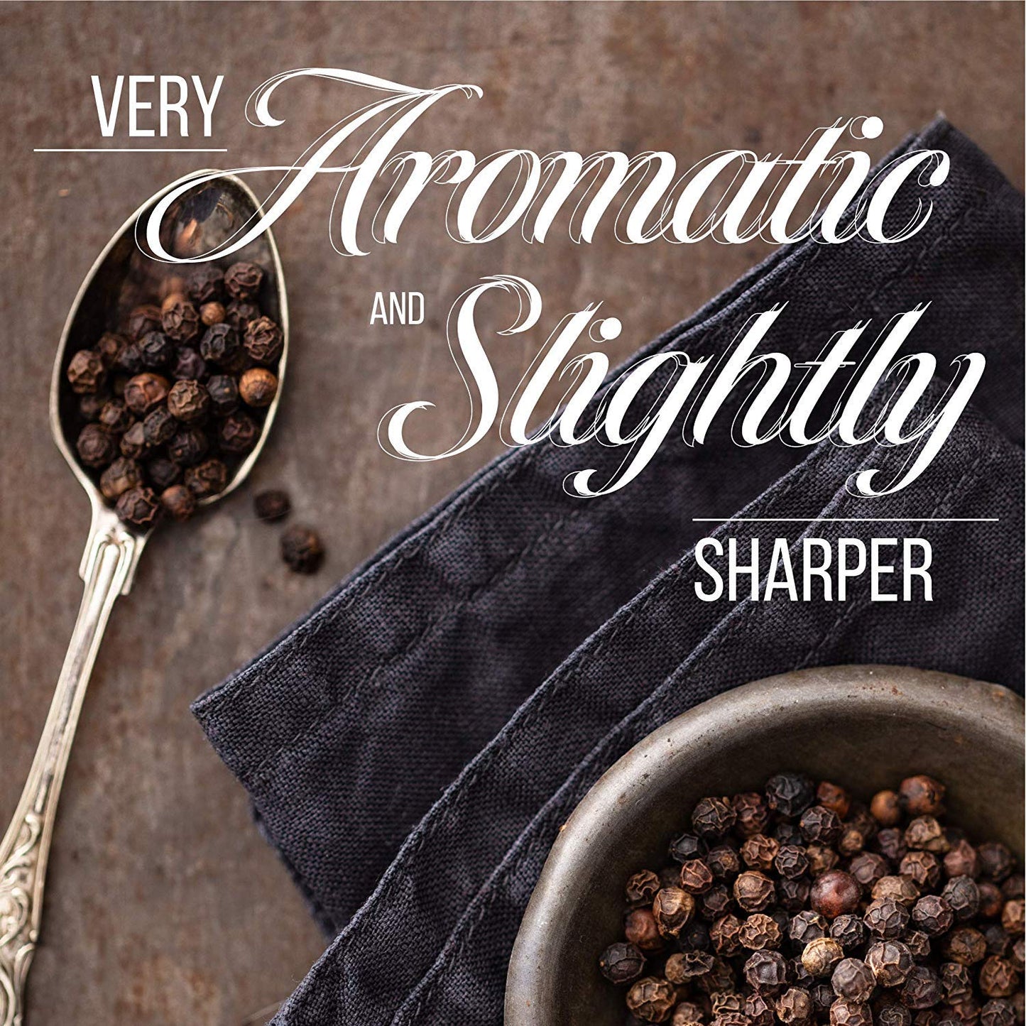 THE ORGANIC PANTRY Organic Peppercorns - Whole Black Tellicherry - 18oz Tub - USDA Organic - All Natural - Perfect for Grinder