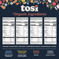 Tosi Variety Pack Protein Bars, Plant Based with Nuts, Gluten-Free Crunchy Snacks, Vegan, Organic, Flax & Chia Seeds, Soy-Free,