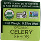 Spicely Organic Celery Seeds Whole 0.35 Ounce Ecobox Certified Gluten Free