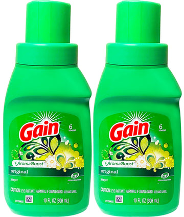 Gain, Original Laundry Detergent, Two 10 Oz. Bottles