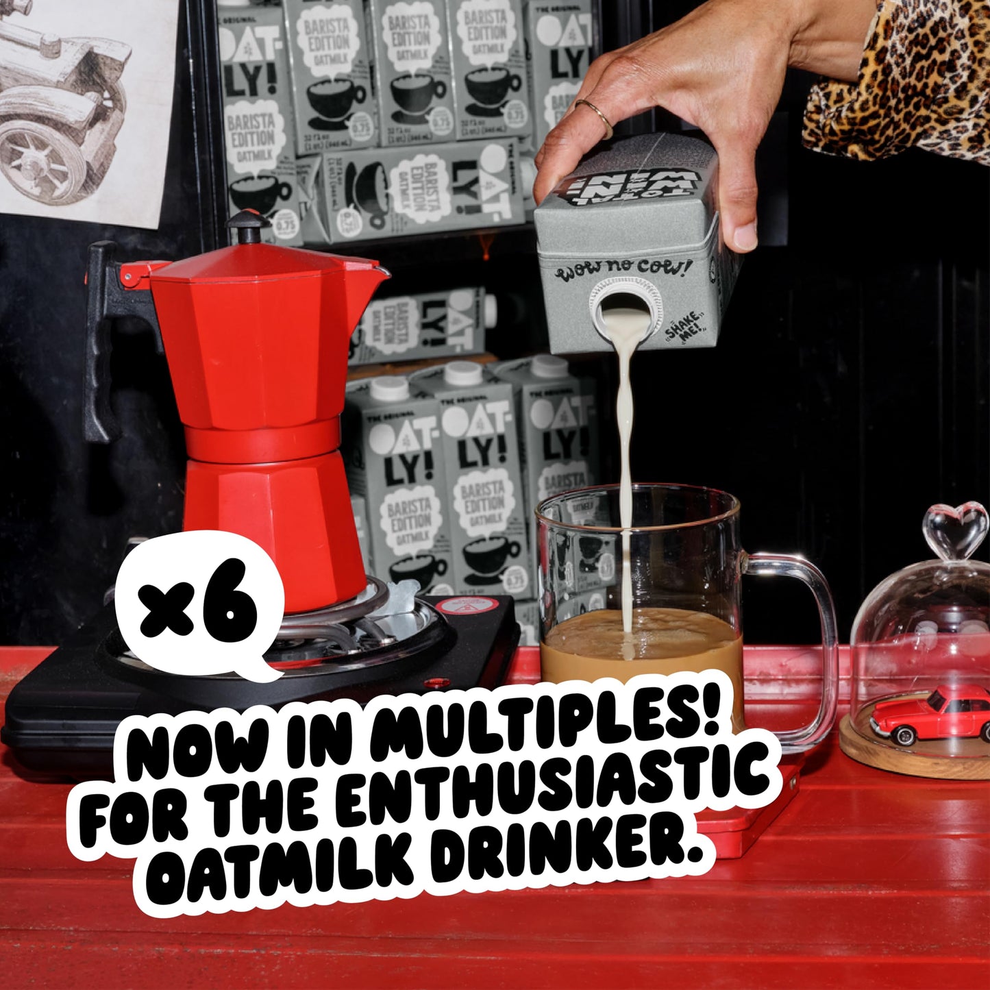 Oatly Barista Edition Oat Milk - Crafted for Coffee | Dairy-Free  Plant-Based  Shelf-Stable Milk that makes Perfect Foam (32 oz  6-pack)