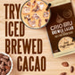 Crio Bru Brewed Cacao Double Chocolate Light Roast - Coffee Alternative Natural Healthy Drink | 100% Pure Ground Cacao Beans | 99.99% Caffeine Free, Keto, Low Carb, Paleo, Brew And Enjoy Hot Or Iced (24Oz)